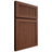 Shiloh Cabinetry Full Overlay Reeded Malibu Walnut Plain Cut Rye Door