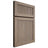 Shiloh Cabinetry Full Overlay Reeded Malibu White Oak Plain Cut Almond Door