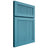 Shiloh Cabinetry Full Overlay Reeded Malibu White Oak Plain Cut Aqua Door