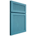 Shiloh Cabinetry Full Overlay Reeded Malibu White Oak Plain Cut Aqua Door