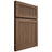 Shiloh Cabinetry Full Overlay Reeded Malibu White Oak Plain Cut Autumn Door