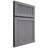 Shiloh Cabinetry Full Overlay Reeded Malibu White Oak Plain Cut Cadet Door