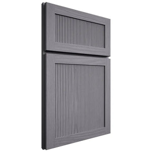Shiloh Cabinetry Full Overlay Reeded Malibu White Oak Plain Cut Cadet Door