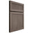 Shiloh Cabinetry Full Overlay Reeded Malibu White Oak Plain Cut Clay Door