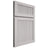 Shiloh Cabinetry Full Overlay Reeded Malibu White Oak Plain Cut Cotton Door