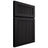 Shiloh Cabinetry Full Overlay Reeded Malibu White Oak Plain Cut Espresso Door