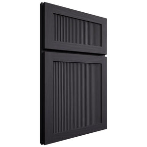 Shiloh Cabinetry Full Overlay Reeded Malibu White Oak Plain Cut Harbor Door
