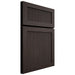 Shiloh Cabinetry Full Overlay Reeded Malibu White Oak Plain Cut Morel Door