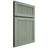Shiloh Cabinetry Full Overlay Reeded Malibu White Oak Plain Cut Moss Door
