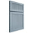 Shiloh Cabinetry Full Overlay Reeded Malibu White Oak Plain Cut Sky Door