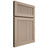 Shiloh Cabinetry Full Overlay Reeded Malibu White Oak Plain Cut Straw Door