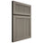 Shiloh Cabinetry Full Overlay Reeded Malibu White Oak Plain Cut Thyme Door
