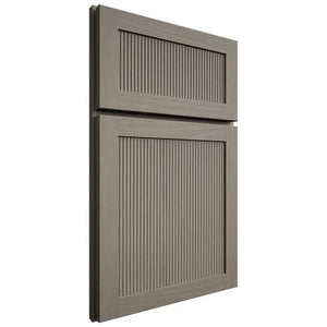 Shiloh Cabinetry Full Overlay Reeded Malibu White Oak Plain Cut Thyme Door