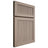 Shiloh Cabinetry Full Overlay Reeded Malibu White Oak Plain Cut Whitewash Door