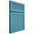 Shiloh Cabinetry Full Overlay Reeded Malibu White Oak Quarter Sawn Aqua Door