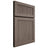Shiloh Cabinetry Full Overlay Reeded Malibu White Oak Quarter Sawn Clay Door