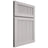 Shiloh Cabinetry Full Overlay Reeded Malibu White Oak Quarter Sawn Cotton Door