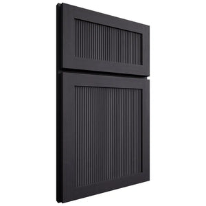 Shiloh Cabinetry Full Overlay Reeded Malibu White Oak Quarter Sawn Harbor Door