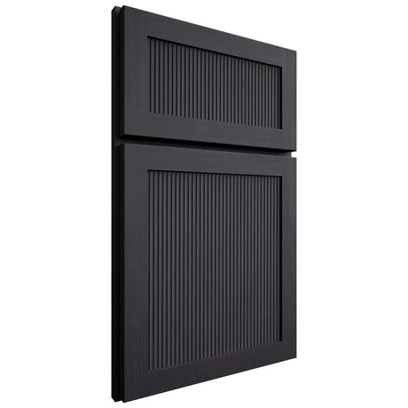 Shiloh Cabinetry Full Overlay Reeded Malibu White Oak Quarter Sawn Harbor Door