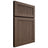Shiloh Cabinetry Full Overlay Reeded Malibu White Oak Quarter Sawn Mineral Door