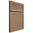Shiloh Cabinetry Full Overlay Reeded Malibu White Oak Quarter Sawn Natural Door