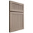 Shiloh Cabinetry Full Overlay Reeded Malibu White Oak Quarter Sawn Whitewash Door