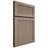 Shiloh Cabinetry Full Overlay Reeded Malibu White Oak Rift Cut Almond Door