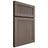 Shiloh Cabinetry Full Overlay Reeded Malibu White Oak Rift Cut Clay Door