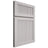 Shiloh Cabinetry Full Overlay Reeded Malibu White Oak Rift Cut Cotton Door