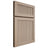 Shiloh Cabinetry Full Overlay Reeded Malibu White Oak Rift Cut Straw Door