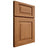 Shiloh Cabinetry Full Overlay Richmond Alder Plain Cut Caramel Door