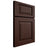 Shiloh Cabinetry Full Overlay Richmond Alder Plain Cut Umber Door
