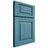 Shiloh Cabinetry Full Overlay Richmond Hickory Plain Cut Aqua Door