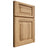 Shiloh Cabinetry Full Overlay Richmond Hickory Plain Cut Natural Door