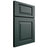 Shiloh Cabinetry Full Overlay Richmond Paintable Billiard Green Door