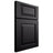 Shiloh Cabinetry Full Overlay Richmond Paintable Black Door