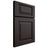 Shiloh Cabinetry Full Overlay Richmond Poplar Plain Cut Carbon Door