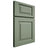 Shiloh Cabinetry Full Overlay Richmond Poplar Plain Cut Moss Door