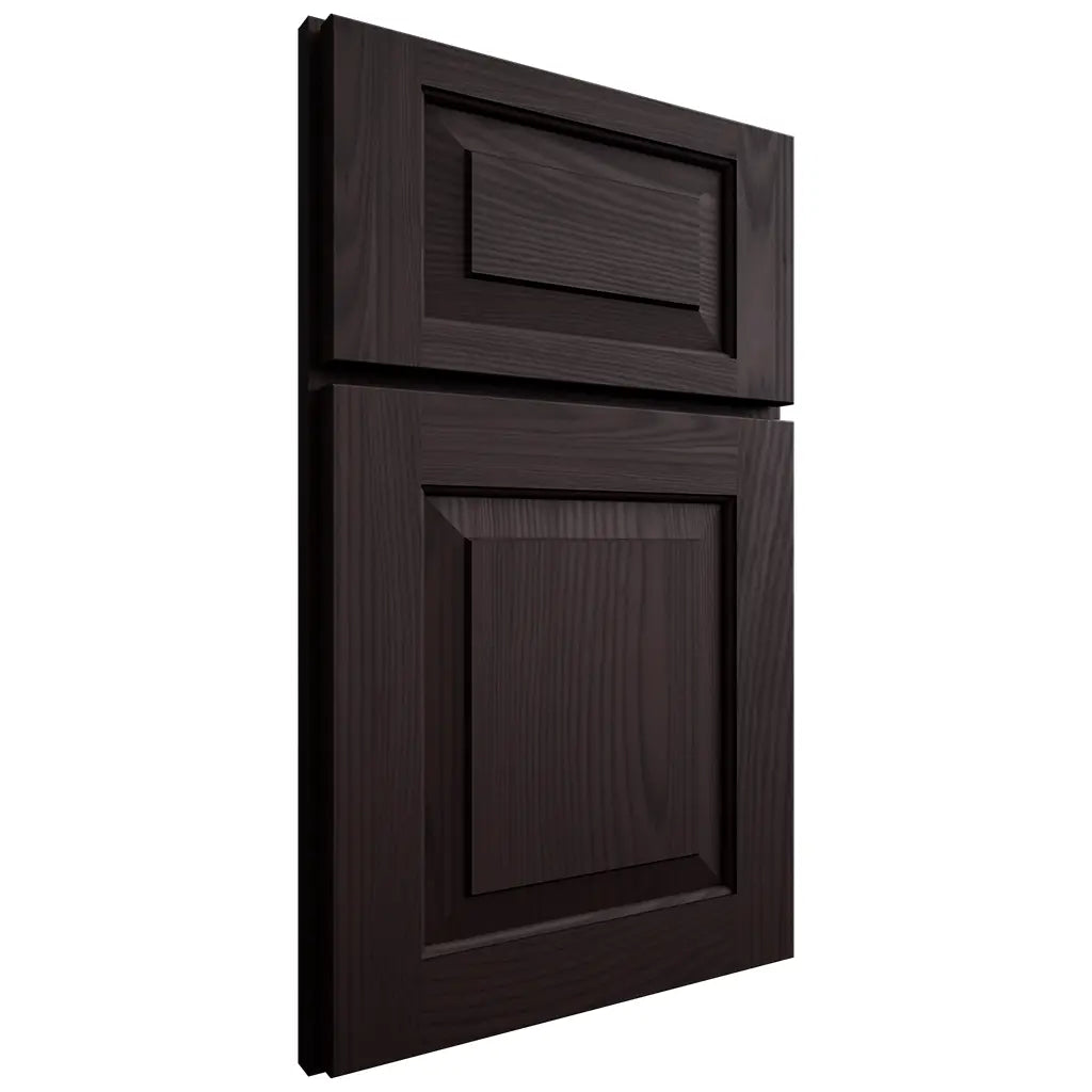 Shiloh Cabinetry Full Overlay Richmond Red Oak Plain Cut Espresso Door