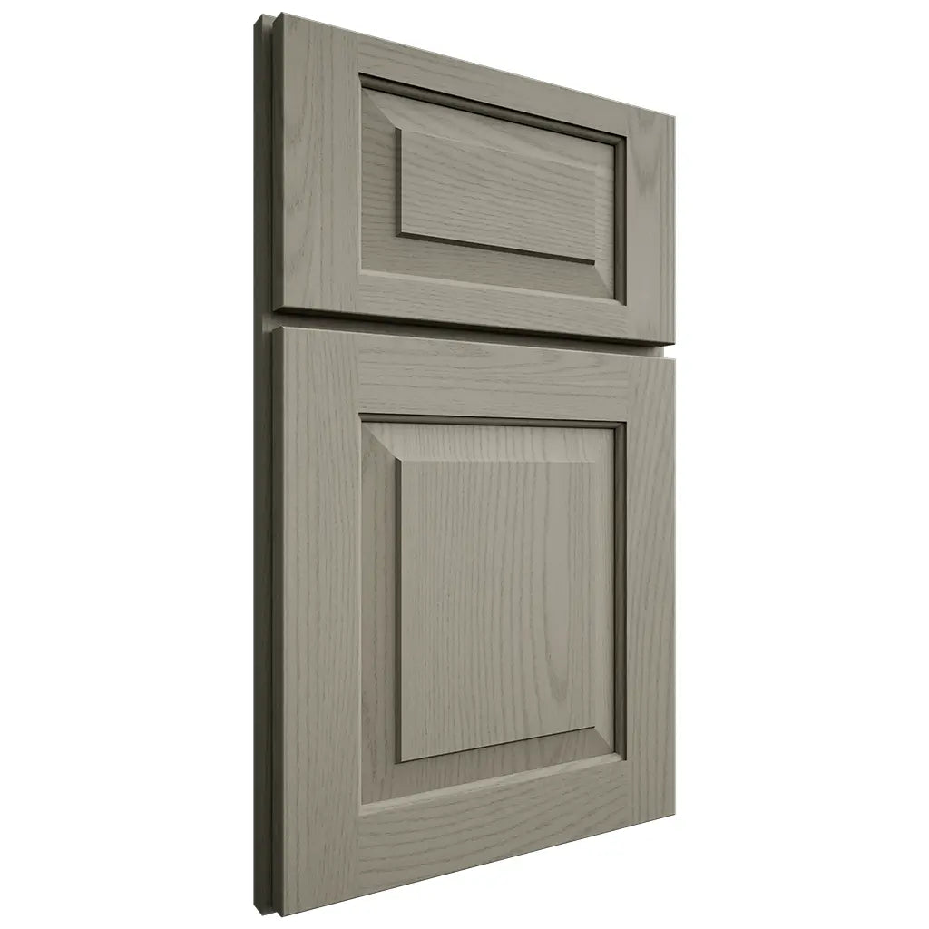 Shiloh Cabinetry Full Overlay Richmond Red Oak Plain Cut Thyme Door