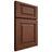 Shiloh Cabinetry Full Overlay Richmond Walnut Plain Cut Rye Door