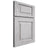 Shiloh Cabinetry Full Overlay Richmond Walnut Plain Cut Stratus Door