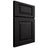 Shiloh Cabinetry Full Overlay Richmond White Oak Plain Cut Espresso Door