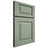 Shiloh Cabinetry Full Overlay Richmond White Oak Plain Cut Moss Door