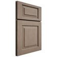 Shiloh Cabinetry Full Overlay Richmond White Oak Quarter Sawn Almond Door