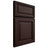 Shiloh Cabinetry Full Overlay Savannah Alder Plain Cut Bistre Door