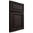 Shiloh Cabinetry Full Overlay Savannah Alder Plain Cut Espresso Door