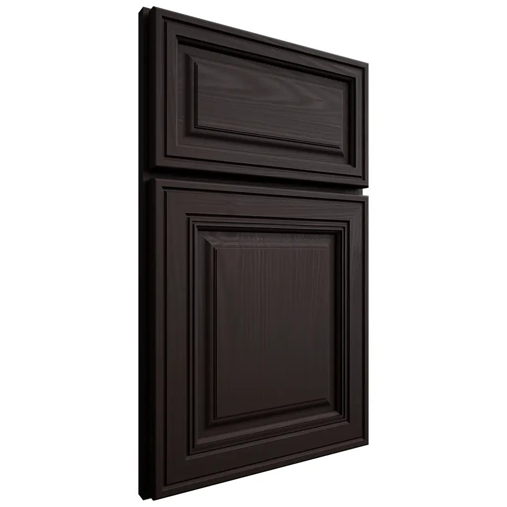 Shiloh Cabinetry Full Overlay Savannah Alder Plain Cut Espresso Door
