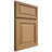 Shiloh Cabinetry Full Overlay Savannah Alder Plain Cut Natural Door
