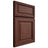 Shiloh Cabinetry Full Overlay Savannah Cherry Plain Cut Bourbon Door